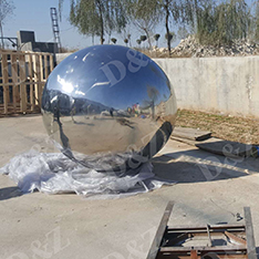 stainless steel sphere and base